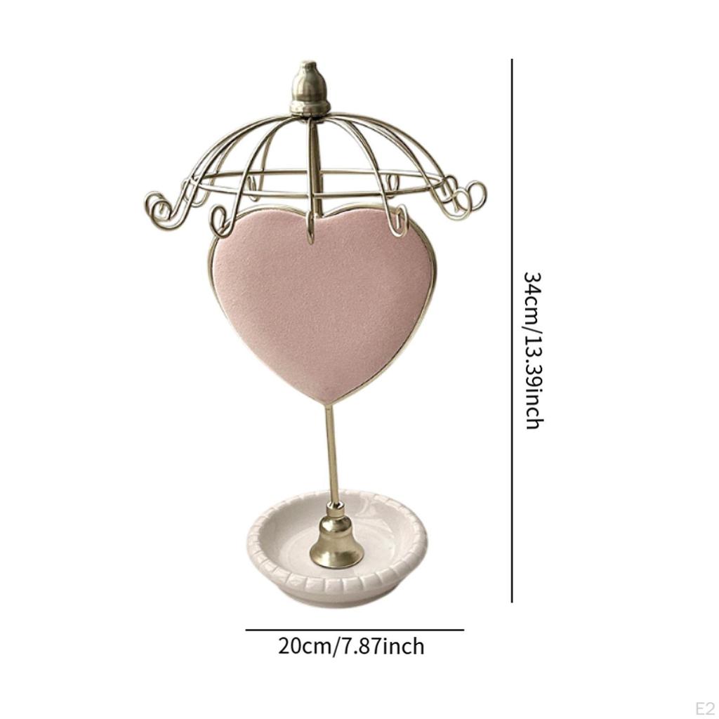 Halskettenhalter Ausstellungsständer Drehbar Heimdeko Einfacher Schmuck-Organizer Ständer für Ringe