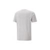 Puma Letter Print Casual Sports Crew Neck Short Sleeve T-Shirt Men Tops Light-Gray 682144-04