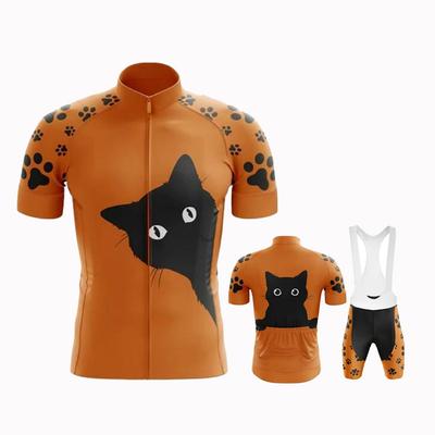2026 Black Cat Cycling Jersey Set Breathable Bike Wear Clothes Riding Ciclismo MTB Jersey Cycling Kit Summer