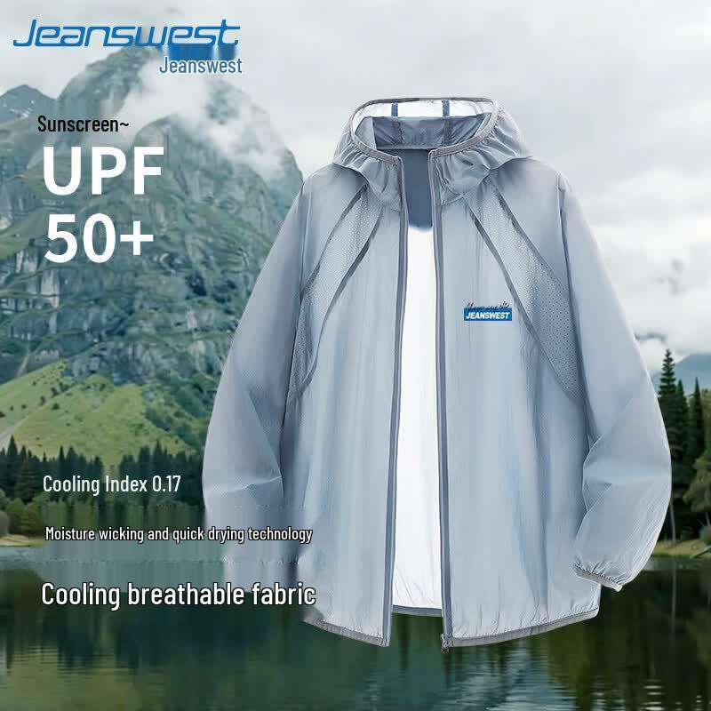 Jeanswest Men s UPF50+ Sun Protection Cooling Hooded Jacket L