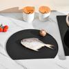 Kitchen Non-slip and Wear-resistant TPU Cutting Board D Shape Food Vegetable Chopping Board Double-sided Fruit Cutting Board