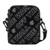 Vans Solid Color Printed Design Zipper Closure Nylon Shoulder Crossbody Bag Unisex bags Black VN0A3I5SZXH