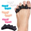 2/6/10pcs Five Hole Toe Separator Bunion Corrector Adjustable Unisex Comfort Foot Alignment Pain Relief Support