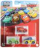 Disney Cars Mini Racers Lightning Vitrine Brick und Dexter Hoover 3er-Pack McQueen, #24 Yardley,