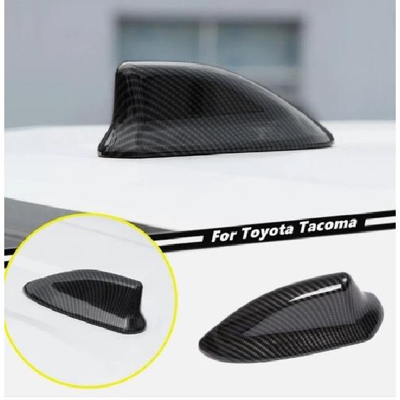 For Toyota Tacoma 2024-2025 Carbon Fiber Shark Fin Roof Antenna Cover Trim Cap