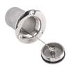 50mm 2in Boat Fuel Deck Filler Polished 316 Stainless Steel Deck Fill Filler for Yachts Speedboats RVs