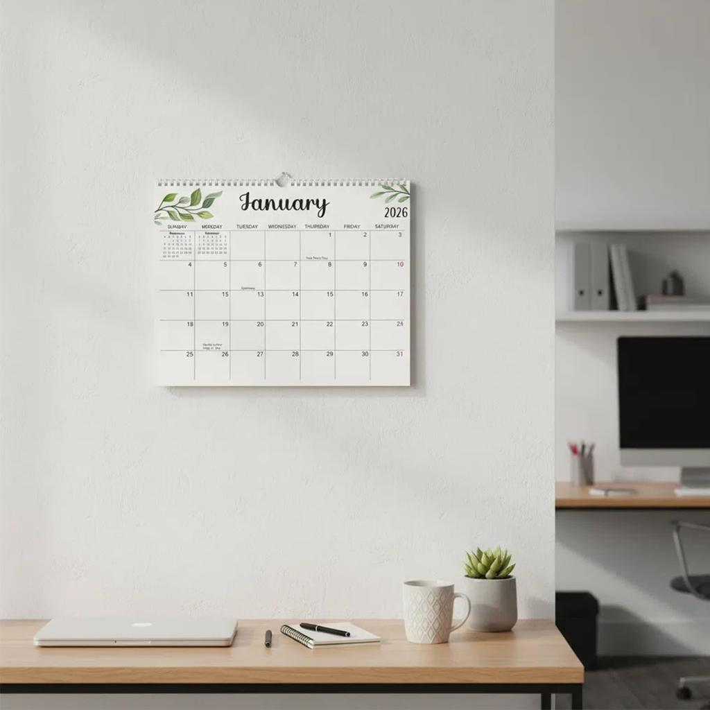 2026-2027 Wall Calendar, Monthly Planner January-December, 14 x 11 Inches Large Size with Extra-Large Writing Space, 120gsm Thick Paper, Specifically