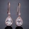 ZAKOL Luxury Teardrop Cubic Zirconia Dangle Earrings For Women Sparkling Crystal Earrings Bridal Wedding Party Jewelry Gift