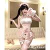 Original pure lace free cute maid uniform sexy fun free small chest underwear set