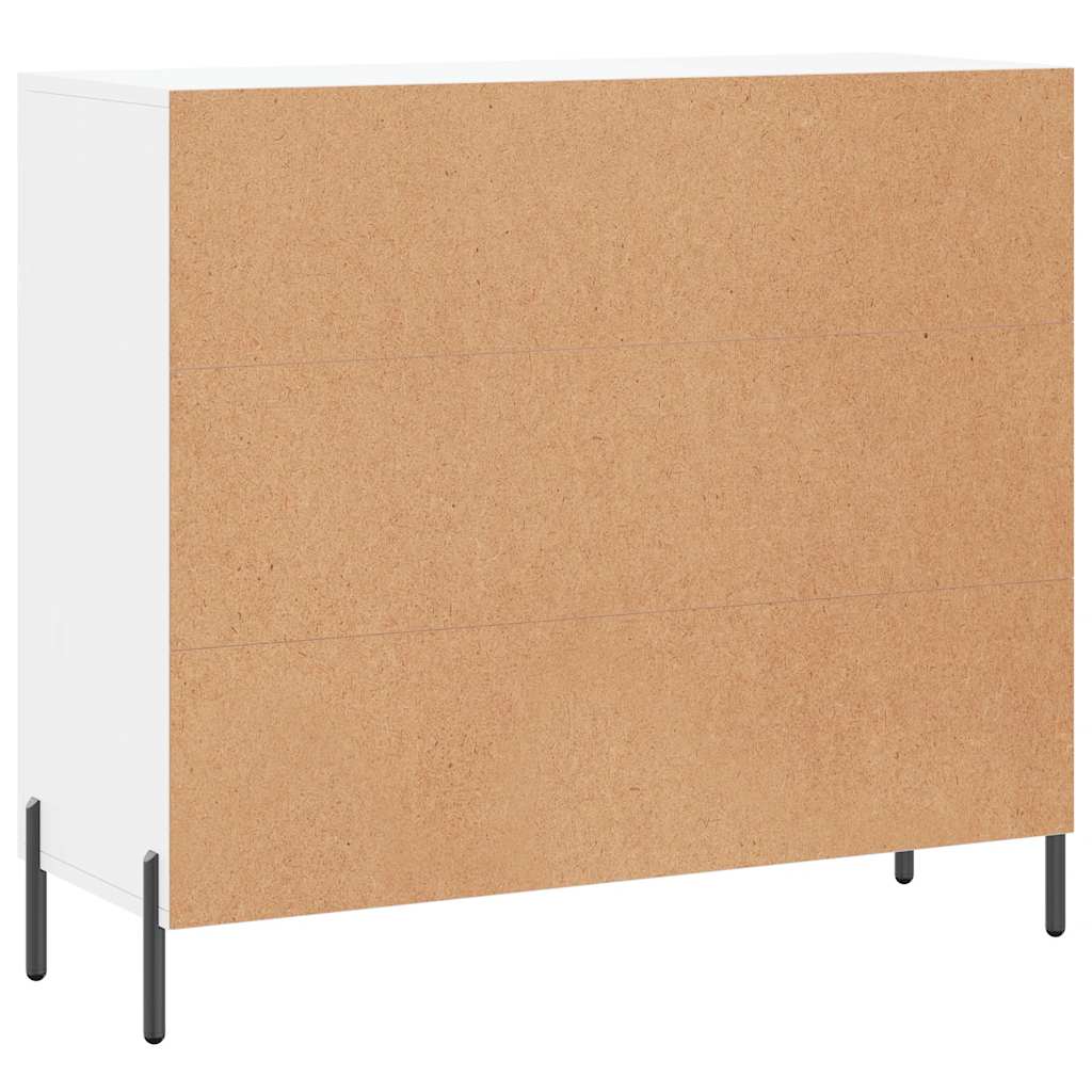 Sideboard White 90 x 34 x 80 cm Particleboard