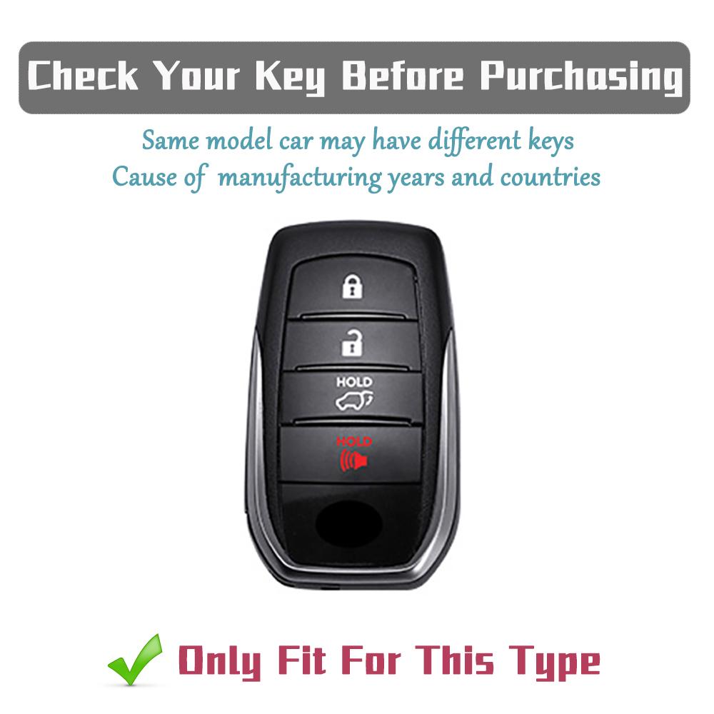 TPU Car Key Fob Case Cover for Toyota Corolla Cross Sienna Venza Harrier Hilux Tundra Mirai Land Cruiser Alphard Protective Bag