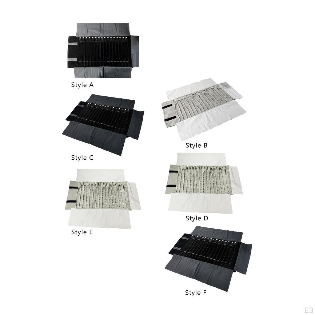 Compacte Sieradenorganizer voor het Opbergen van Hangers en Armbanden Onderweg