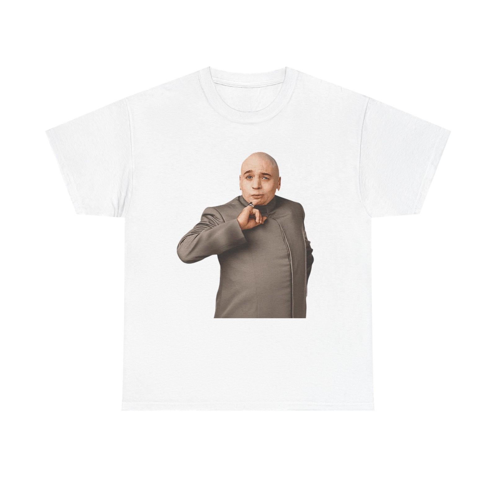 Dr Evil Funny Graphic T Shirt Austin Powers Retro Unisex Heavy Cotton Tee XXXL