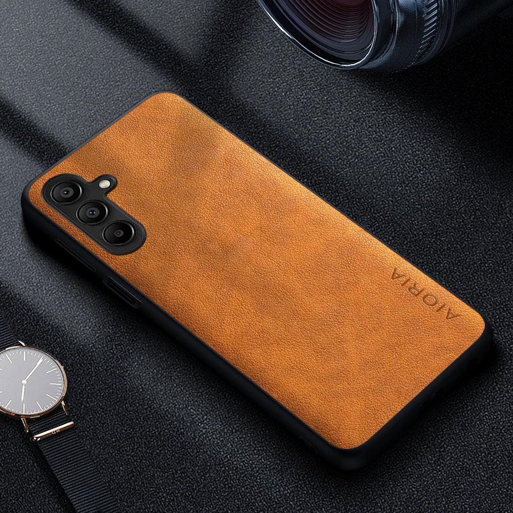 

Чехол для Samsung Galaxy A16 Premium Luxury кожаный чехол для телефона Funda Retro Business Style Solid color capa Galaxy A16