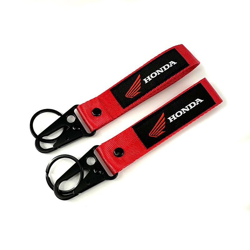 1pcs Motorcycle KeyRing Ribbon Lanyard KeyChain Key Holder For Honda CBR 125R 954 600 650F 650R 1100XX 1000F CBR 600RR 1000RR ZP8