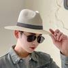 Mens Summer Straw Sunscreen Hat With Breathable Design And Decoration Striped