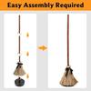 Witch Broom Halloween Decoration Spooky Sounds Dancing Broom Realistic Floating Witch Broomstick for Halloween Party Decor