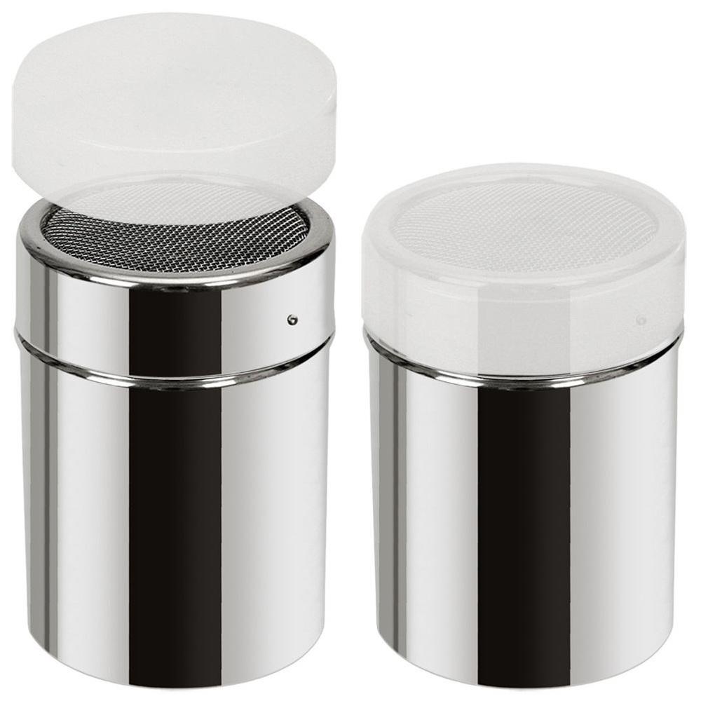 Container with Strainer Strainer for Powdered Sugar Sprinkles Powdered Sugar Cinnamon Cocoa