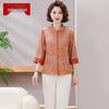 LangSha New Chinese Style Plus Size Summer Top for Middle-Aged Women