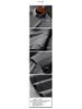 Men's Double-Sided Velvet Half-High Collar Long-Sleeve Black T-Shirt for Autumn and Winter