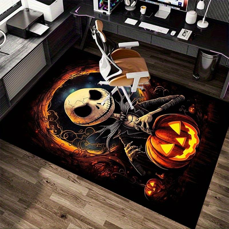 1pc. Halloween Pumpkin Jack Skellington Home Decorative Rug Office Carpet Chair Mat Outdoor Giftz049080