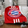 Couverture imprimée Thème FC Bayern München avec Nom Personnalisable - Parfaite pour le Canapé, le Lit, les Voyages et l'Extérieur | Lavable en Machine, Confortable & Durable.