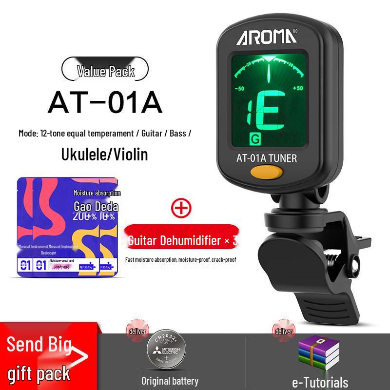 Anoma Univerzální elektronická ladička pro kytaru, ukulele a housle