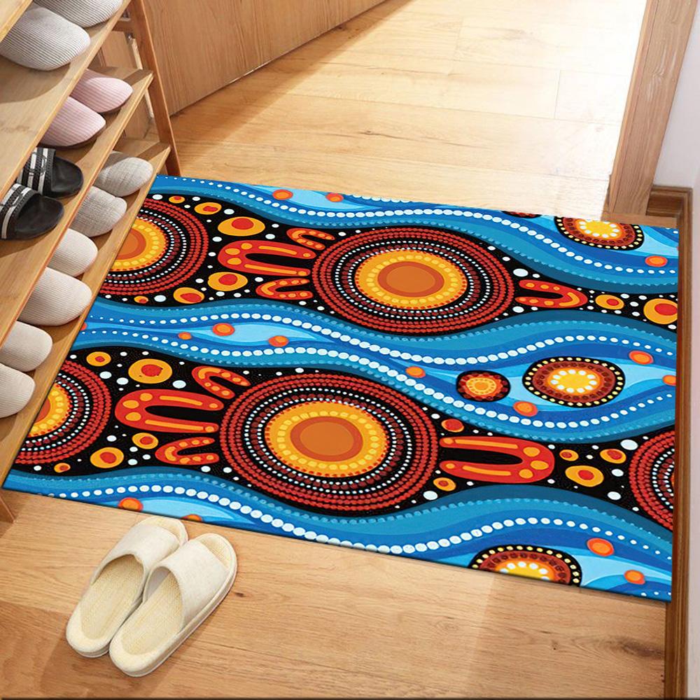 Australian Aboriginal Style 13 Carpet Design for Living Rooms Bedrooms Balcony Game Room Anti-slip Rug Office home decor Perfect Gift for Women/Men