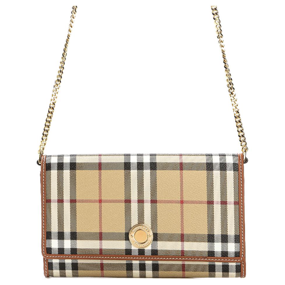 

Burberry Металевий ланцюжок Поліуретан Сумка через плече Жіночі сумки Золотий 80944201 Basic Set (Bag+Dust Bag)