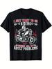 Unisex T-shirt Humorous Motorcycle T-Shirt for Men Featuring a Biker Quote I Solely Want to Ride And Forget about G