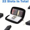 22 Slots Memory Card Storage Bag Holder Wallet for CF/SD/Micro SD/SDHC/MS/DS Game Accessories