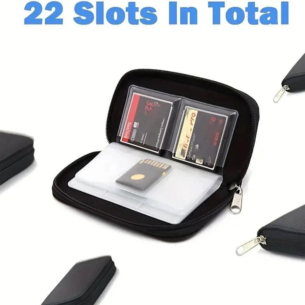 22 Slots Memory Card Storage Bag Holder Wallet for CF/SD/Micro SD/SDHC/MS/DS Game Accessories