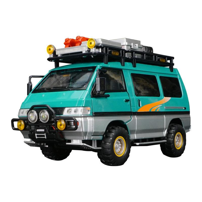 Simulation Delica Outdoor Camping Van Legierung Modell Auto Ornamente Akustooptischen Stoßdämpfende Spielzeug