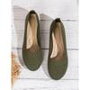 Stylish and Comfortable Low-Cut Single Shoes, Round-Toe Knitted Shoes, Walking Shoes Suitable for Going Out