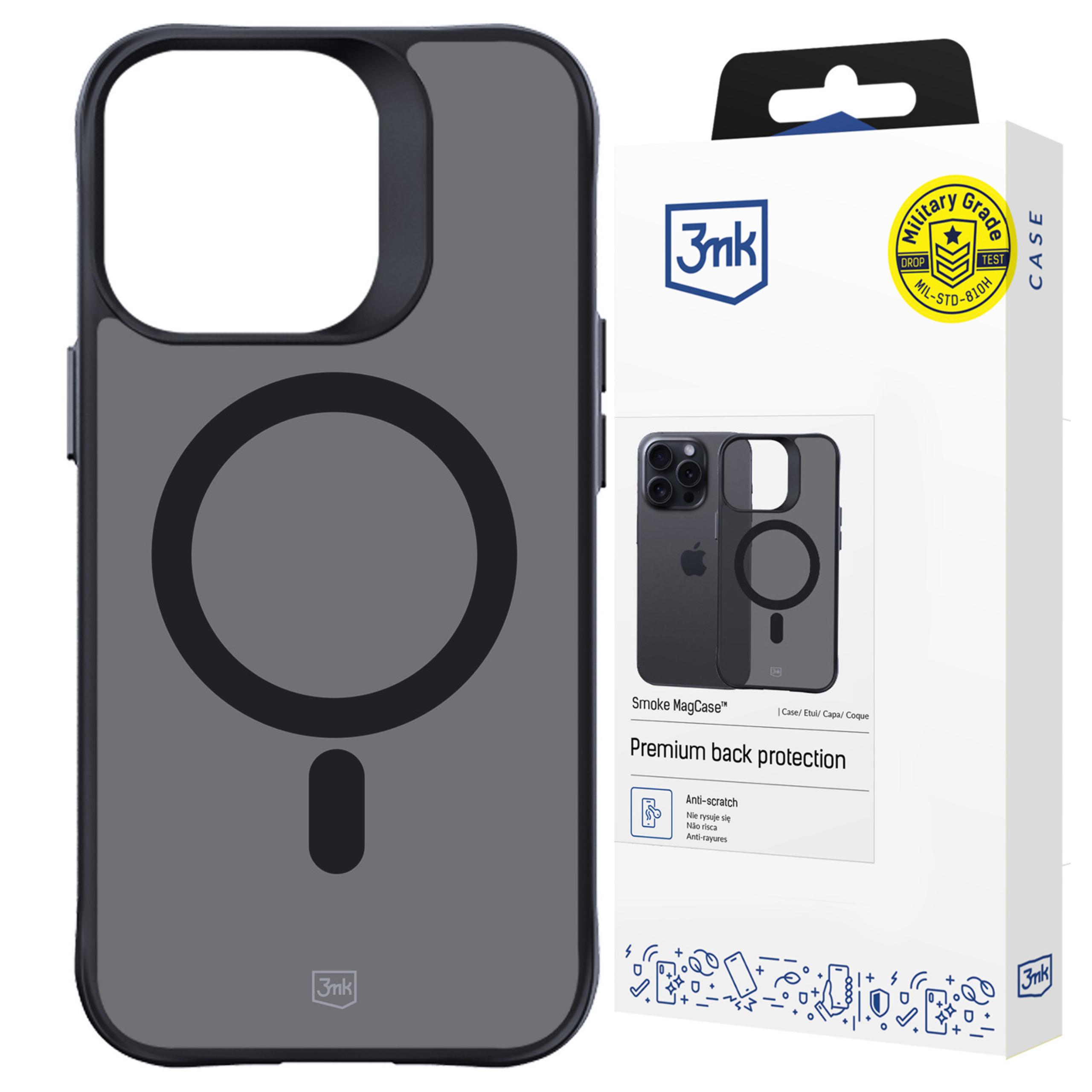 Oem Schwarz Apple Iphone 15 Pro - 3Mk Smoke Magcase - Bild 3