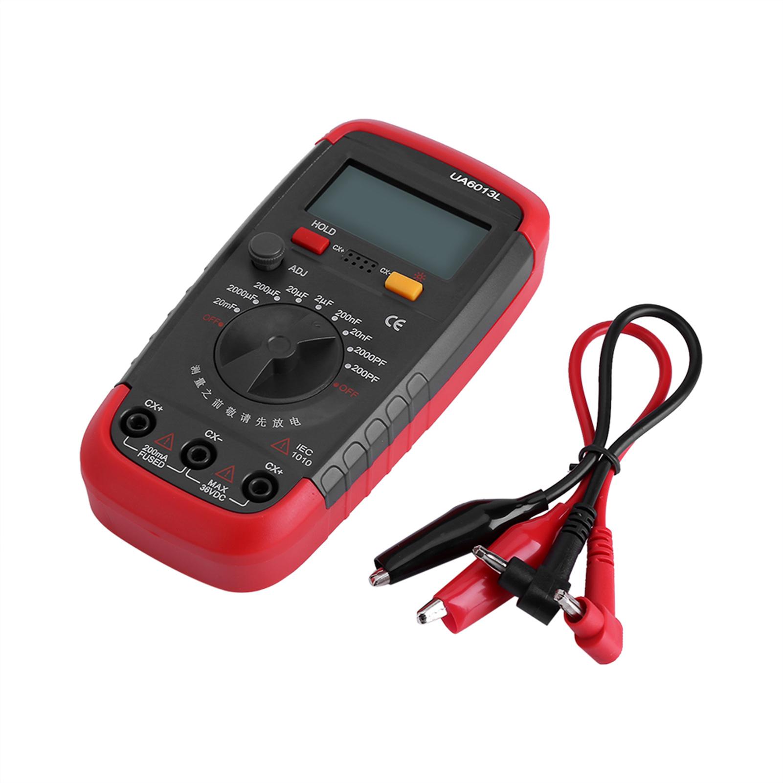 

UYIGAO Digital Battery Powered Capacitan Capacitor Meter Tester 6013L LCD Display