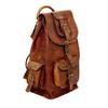 Leather Bag Backpack Laptop Men's Genuine Rucksack Travel Vintage Brown New
