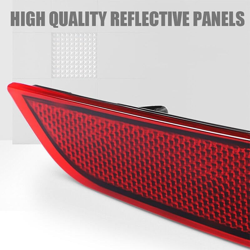 Pair Rear Bumper Reflector Light 84037296 84037297 Left Right Side for Chevrolet Cruze 2016 2017 2018 2019 (Left+Right Side)