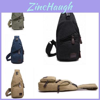 Backpack Shoulder Mens Chest Satchel Canvas Crossbody Satchel Pouch Man Fashion