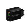 Multi-port Type-C Phone Charger with EU/US/UK Plugs, Compatible with Apple, Xiaomi, Samsung Devices