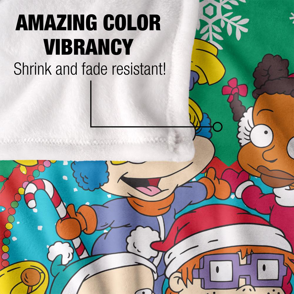 Rugrats Silky Group Christmas Supersoft Blanket
