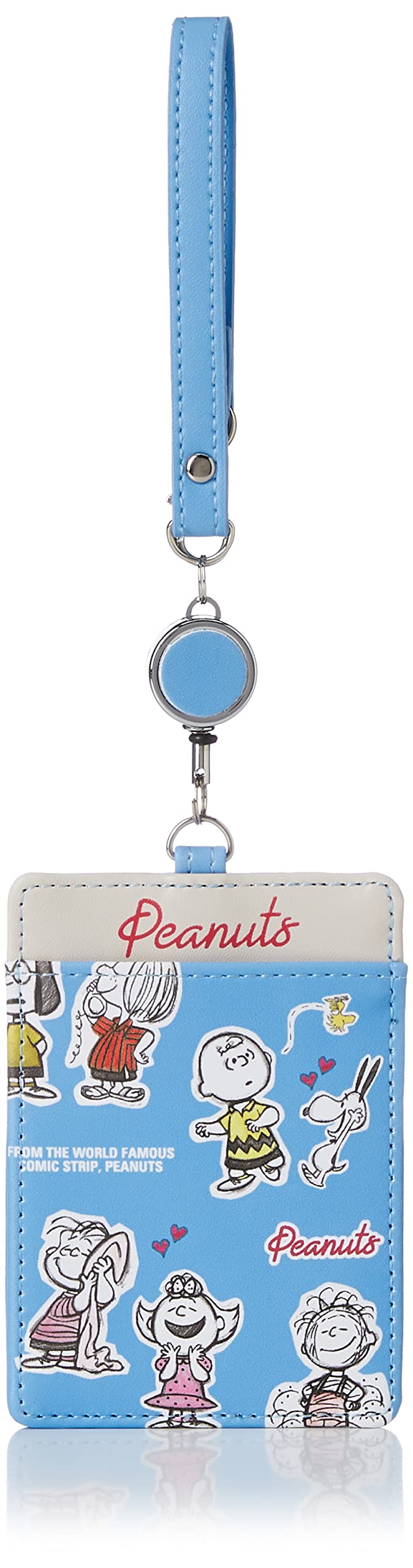 

Pass Case Pass Case Card Case Charlie Brown with Reel Synthetic Leather Faux Leather 0306 Blue [Snoopy] Women s (SPZ-2814)