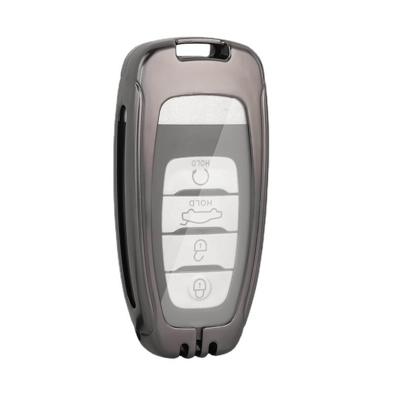Hongqi H5/H9 Key Cover: EHS9 Metal Car Key Shell with Buckle for Men.