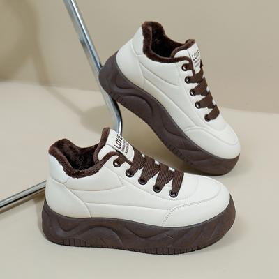Fashion Women's Winter Sports Shoes Fashionable Woman Comfortable and Versatile Women's Shoes 2024 Trendy Thick Soled Flat Shoes
