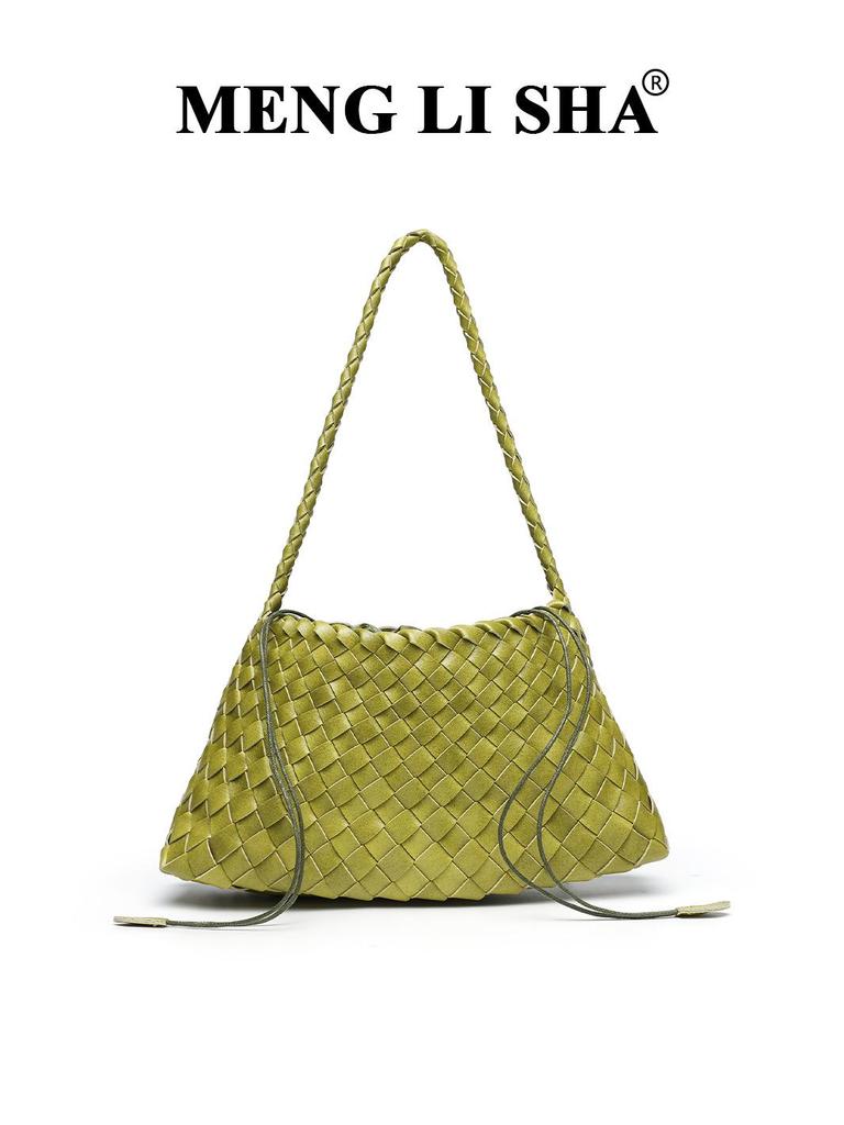 Borsa intrecciata fatta a mano: Borsa a Tote Retro alla Moda, Versatile da Portare Sottobraccio o a Spalla, Perfetta per Mamma e Bambino.