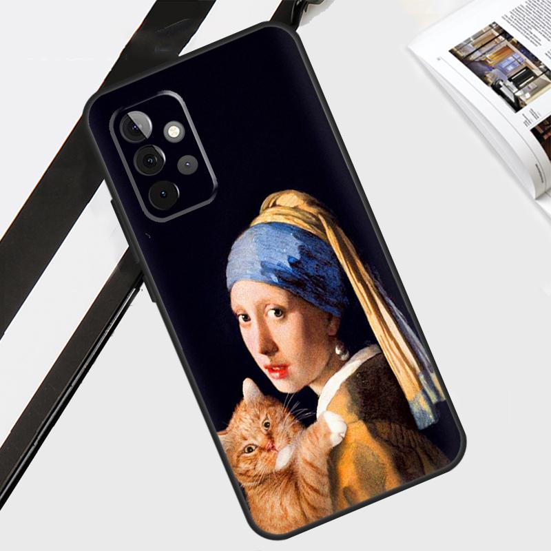 Renaissance Cats Rich Art Case For Samsung Galaxy A12 A22 A32 A52 A56 A36 A26 A16 A06 A54 A34 A14 A13 A53 A15 A35 A55