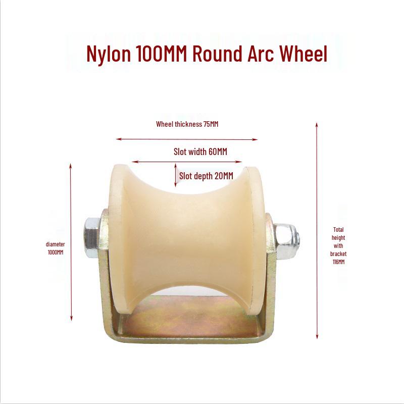 Plastic Nylon V-Groove & U-Groove Pulley for Sliding Door Trolley and Steel Wire Rope