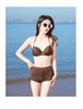 Women's Sexy Tummy Control Three-Piece Bikini Set for Seaside and Hot Springs