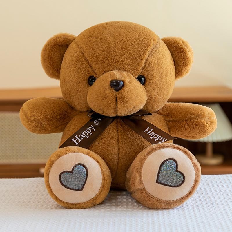 Pullover Bär Puppe niedlicher Teddybär Plüschtier sitzender Stil als Herz Umarmungsbär Mädchen Geschenk