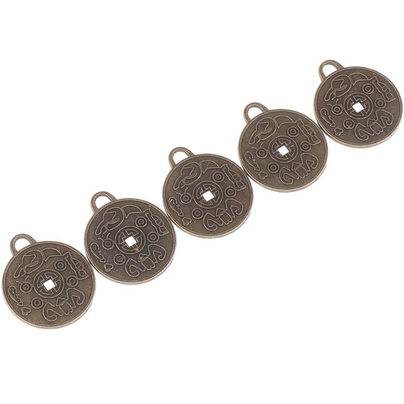 1/3/5Pcs Chinese Taoism Ancient Coin Pendant Necklace Exorcising Evil And Demon Enhancing Luck With Amulet Coin Jewelry